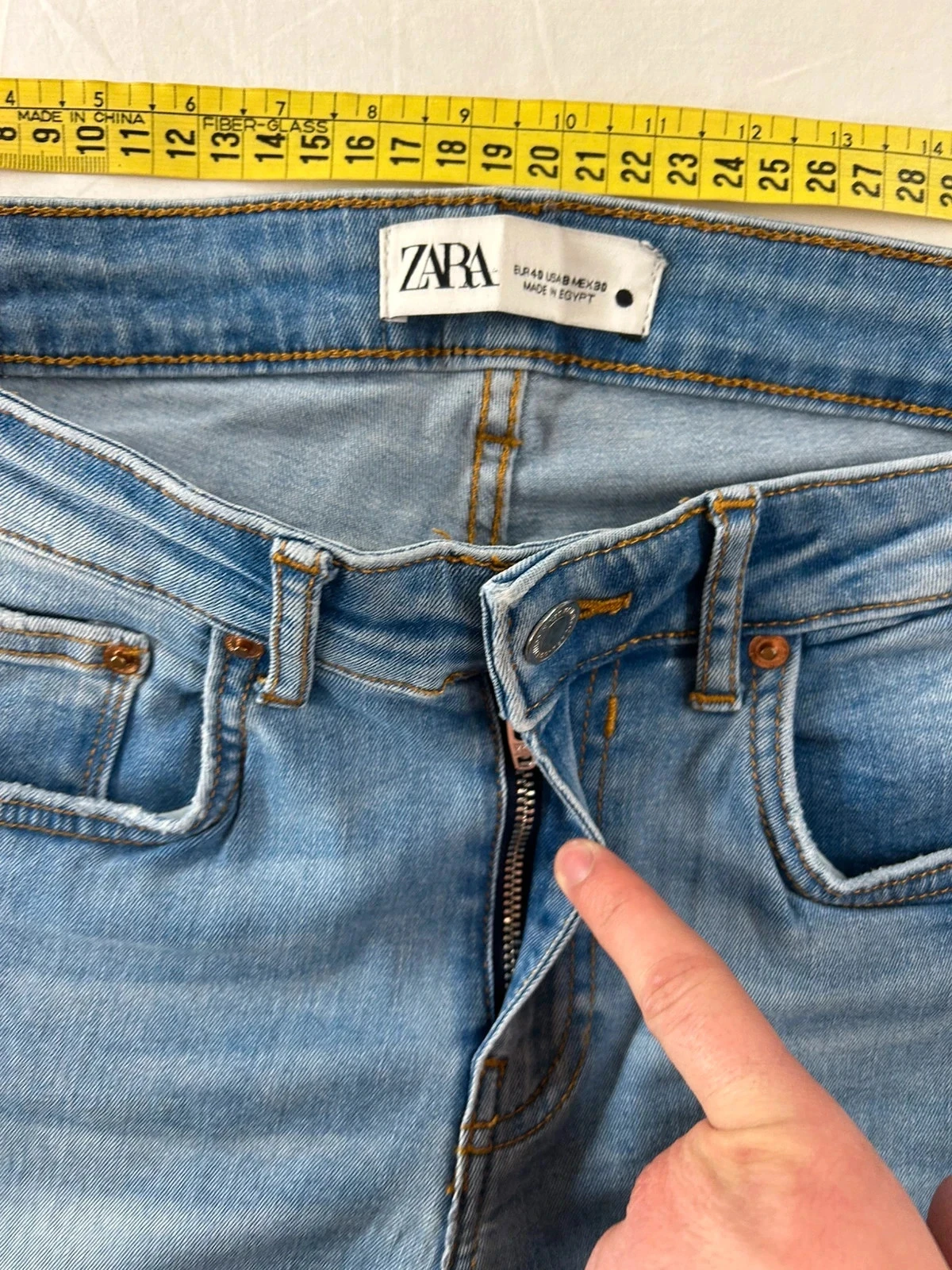 Lichtblauwe Zara jeans – photo 7